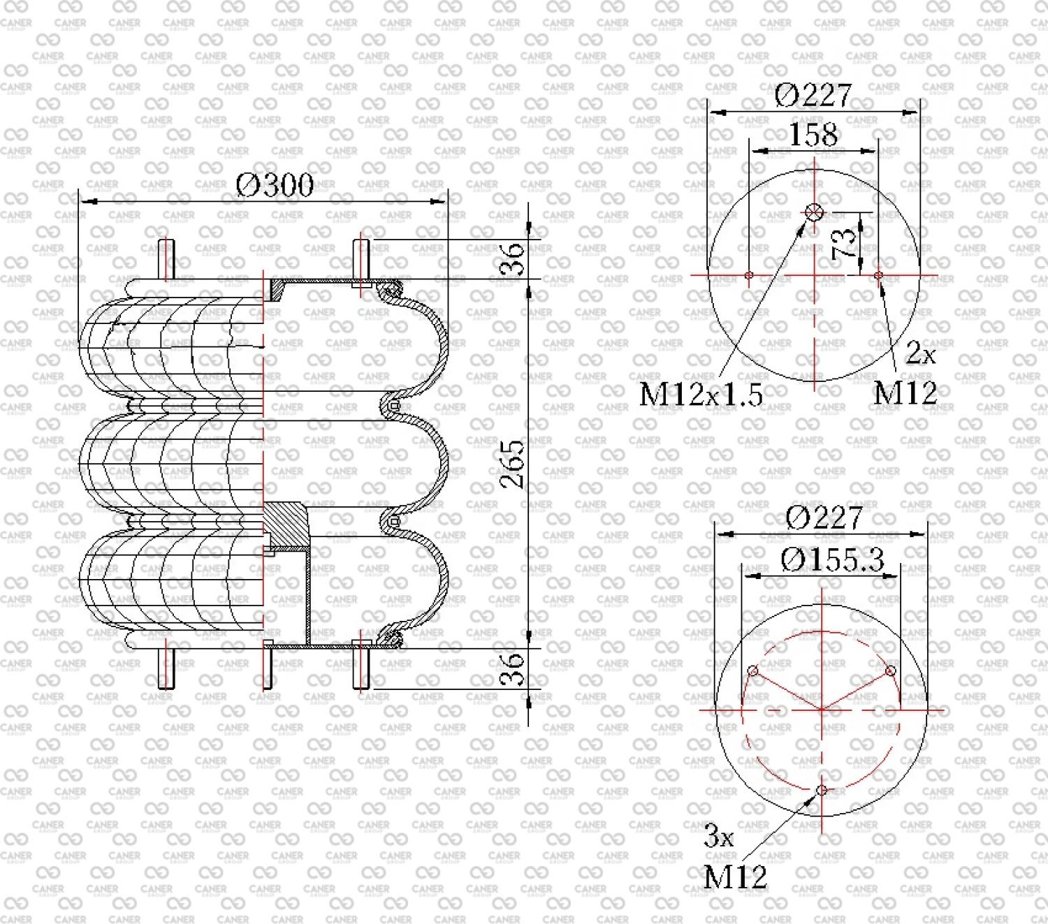 UB 2310-01 US; ÜÇ KATLI KÖRÜK MERCEDES 